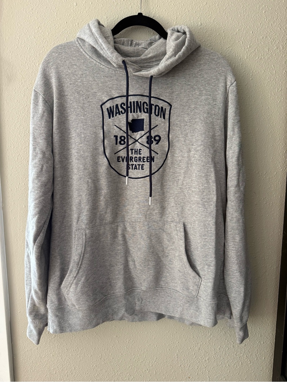Grey Washington The Evergreen State Hoodie- Large